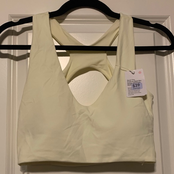 lululemon athletica Other - Lululemon Athletica Bend This Yellow Sports Bra
Sz S/M, NWT